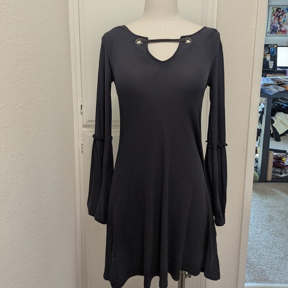 Gray Shirt-Dress